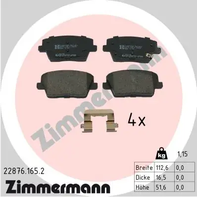 Тормозные колодки otto zimmermann gmbh 228761652