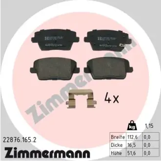 Тормозные колодки otto zimmermann gmbh 228761652