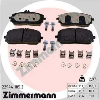 Тормозні (гальмівні) колодки Otto Zimmermann GmbH 229441852