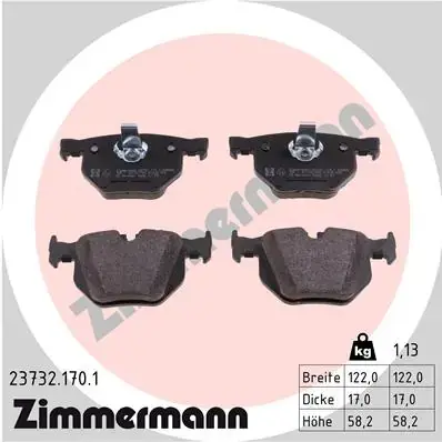 Тормозні (гальмівні) колодки Otto Zimmermann GmbH 237321701 (фото 1)