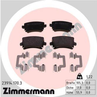 Тормозні (гальмівні) колодки otto Zimmermann GmbH 239141703