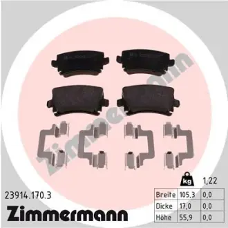Тормозні (гальмівні) колодки Otto Zimmermann GmbH 239141703