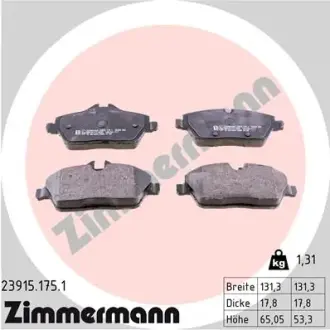 Тормозні (гальмівні) колодки Otto Zimmermann GmbH 239151751