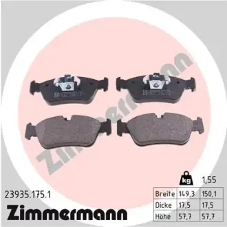 Тормозные колодки otto zimmermann gmbh 23935.175.1