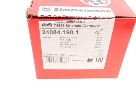 Тормозні (гальмівні) колодки otto Zimmermann GmbH 240841901