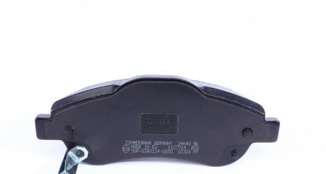 Передні тормозні (гальмівні) колодки otto Zimmermann GmbH 246381901