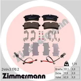Тормозные колодки otto zimmermann gmbh 246431702