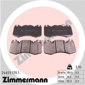 Тормозные колодки otto zimmermann gmbh 24659.170.1