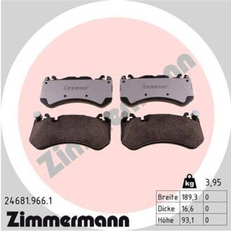 Тормозные колодки otto Zimmermann GmbH 246819661 на Мерседес W221