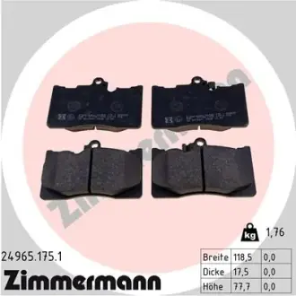 Тормозные колодки otto zimmermann gmbh 24965.175.1