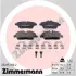 Тормозные колодки otto zimmermann gmbh 252151902