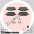 Тормозные колодки otto zimmermann gmbh 262771552