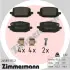 Тормозні (гальмівні) колодки Otto Zimmermann GmbH 265891752 (фото 1)
