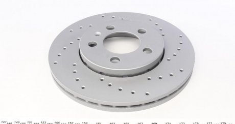 Вентильований гальмівний диск otto Zimmermann GmbH 100123352