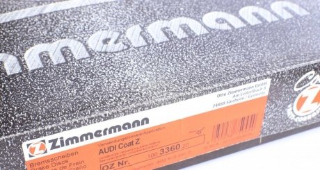 Вентильований гальмівний диск otto Zimmermann GmbH 100336020