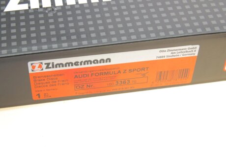 Вентилируемый тормозной диск otto Zimmermann GmbH 100336370