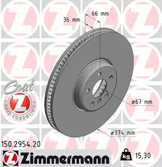 Тормозні (гальмівні) колодки Otto Zimmermann GmbH 150295420