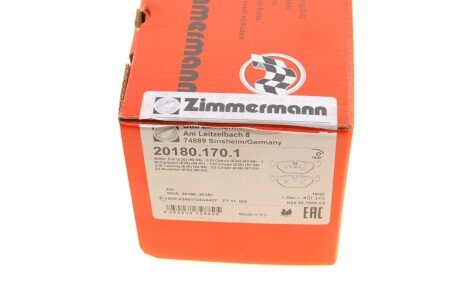 Задні тормозні (гальмівні) колодки otto Zimmermann GmbH 201801701