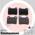 Задние тормозные колодки otto zimmermann gmbh 206871551