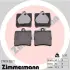 Задние тормозные колодки otto zimmermann gmbh 21919.150.1