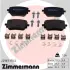 Задние тормозные колодки otto zimmermann gmbh 229871702