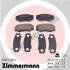 Задние тормозные колодки otto zimmermann gmbh 239212001