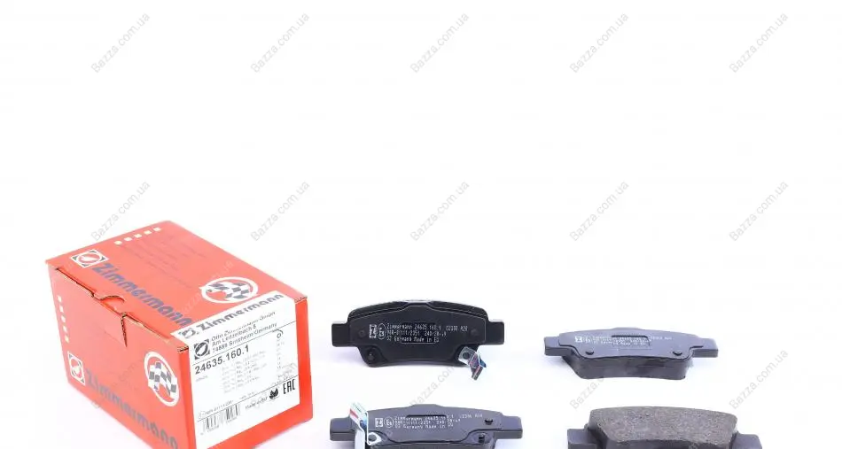 Задние тормозные колодки otto zimmermann gmbh 246351601