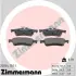 Задние тормозные колодки otto zimmermann gmbh 250541501
