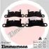 Задние тормозные колодки otto zimmermann gmbh 251431601