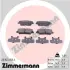 Задние тормозные колодки otto zimmermann gmbh 25153.155.1