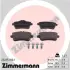 Задние тормозные колодки otto zimmermann gmbh 252151901