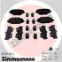Задні тормозні (гальмівні) колодки Otto Zimmermann GmbH 253761752 (фото 1)