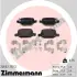 Задні тормозні (гальмівні) колодки Otto Zimmermann GmbH 256521702 (фото 1)