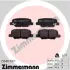 Задние тормозные колодки otto zimmermann gmbh 25688.150.1