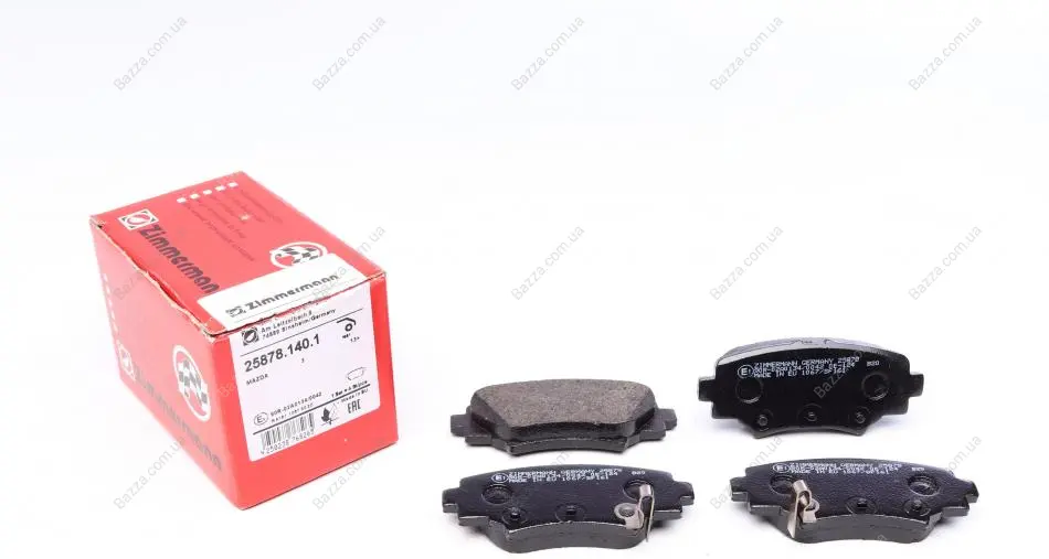 Задние тормозные колодки otto zimmermann gmbh 258781401