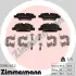 Задние тормозные колодки otto zimmermann gmbh 25980.165.2