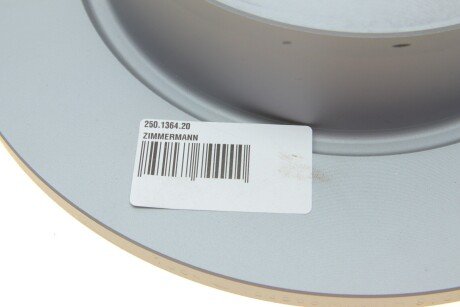 Задній гальмівний (тормозний) диск otto Zimmermann GmbH 250136420