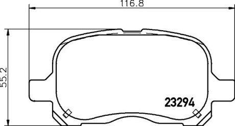 Тормозні (гальмівні) колодки pagid T1229