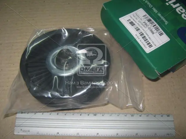 Паразитный / ведущий ролик DAEWOO/CHEVROLET Aveo (112,5х26,5) (пр-во PARTS-MALL) PARTS MALL PSCC006 (фото 1)