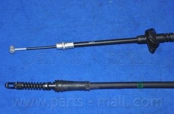 Трос ручного тормоза левый parts mall PTA449