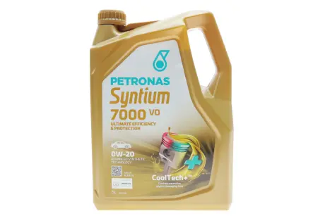 Олива моторна SYNTIUM 7000 VO 0W-20 SP (5L) PETRONAS LUBRICANTS 70721M12EU