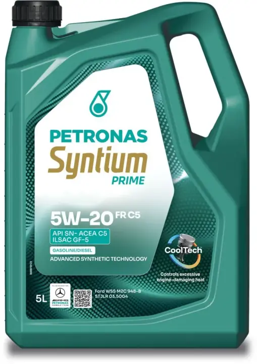 Олива моторна SYNTIUM PRIME FR 5W-20 C5 (5L) PETRONAS LUBRICANTS 71236M12EU