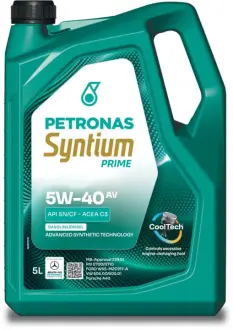 Олива моторна SYNTIUM PRIME AV 5W-40 (5L) PETRONAS LUBRICANTS 71242M12EU