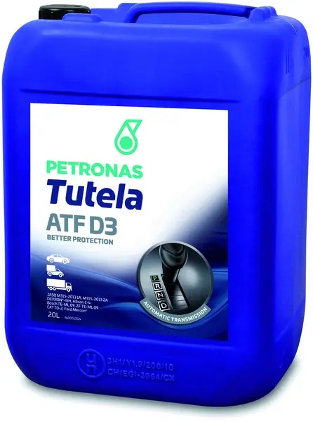 Олива трансмісійна TUTELA ATF D3 (20L) PETRONAS LUBRICANTS 76127R41EU (фото 1)