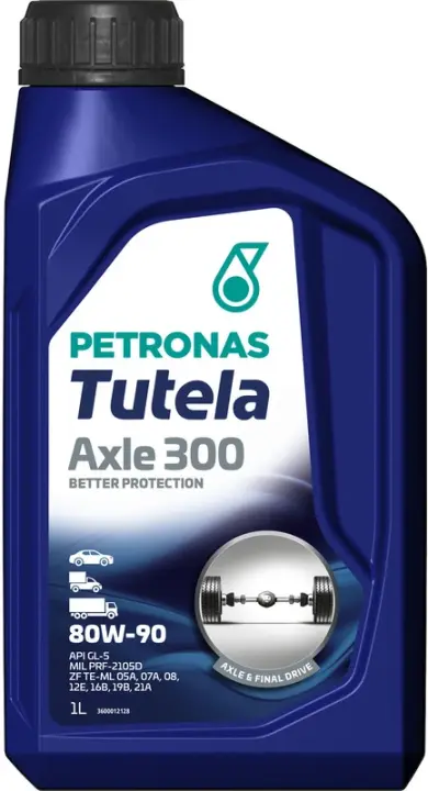 Олива трансмісійна TUTELA AXLE 300 80W-90 (1L) PETRONAS LUBRICANTS 76630E15EU