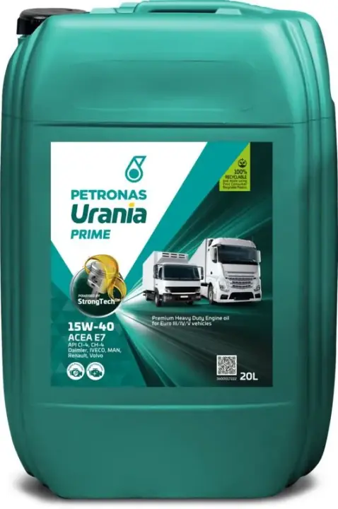 Олива моторна URANIA PRIME 15W-40 (20L) PETRONAS LUBRICANTS 88018R41EU