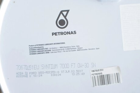 Моторное масло 0w30 petronas 70670U51EU