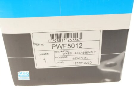 Ступица (передняя) pfi PWF5012