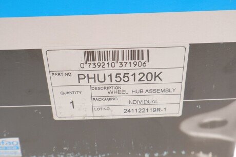 Подшипник ступицы pfi PHU155120K