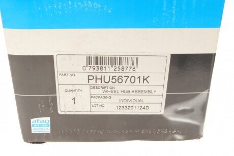 Подшипник ступицы pfi PHU56701K